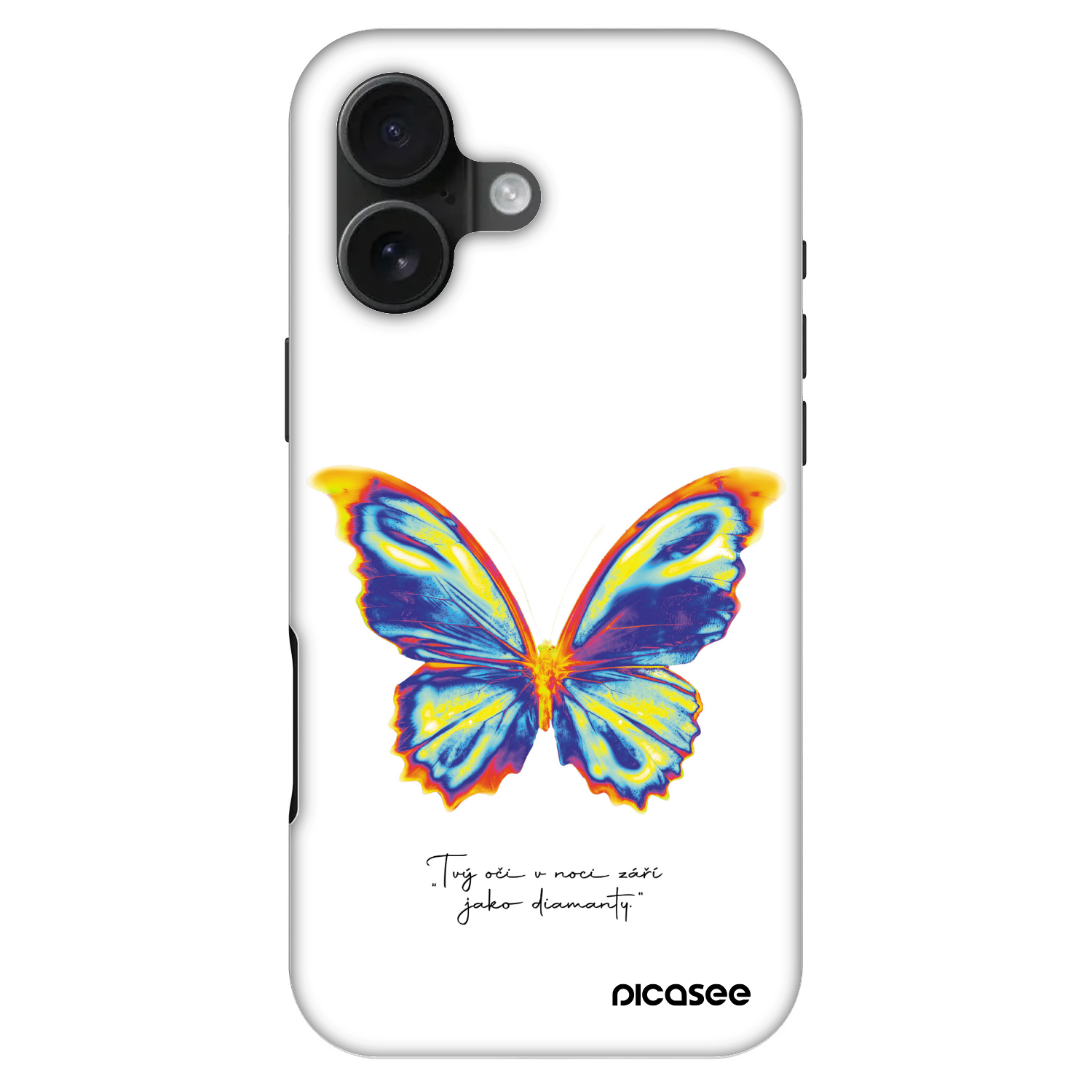 Picasee Fashion Case MagSafe na Apple iPhone 16 - Diamanty White