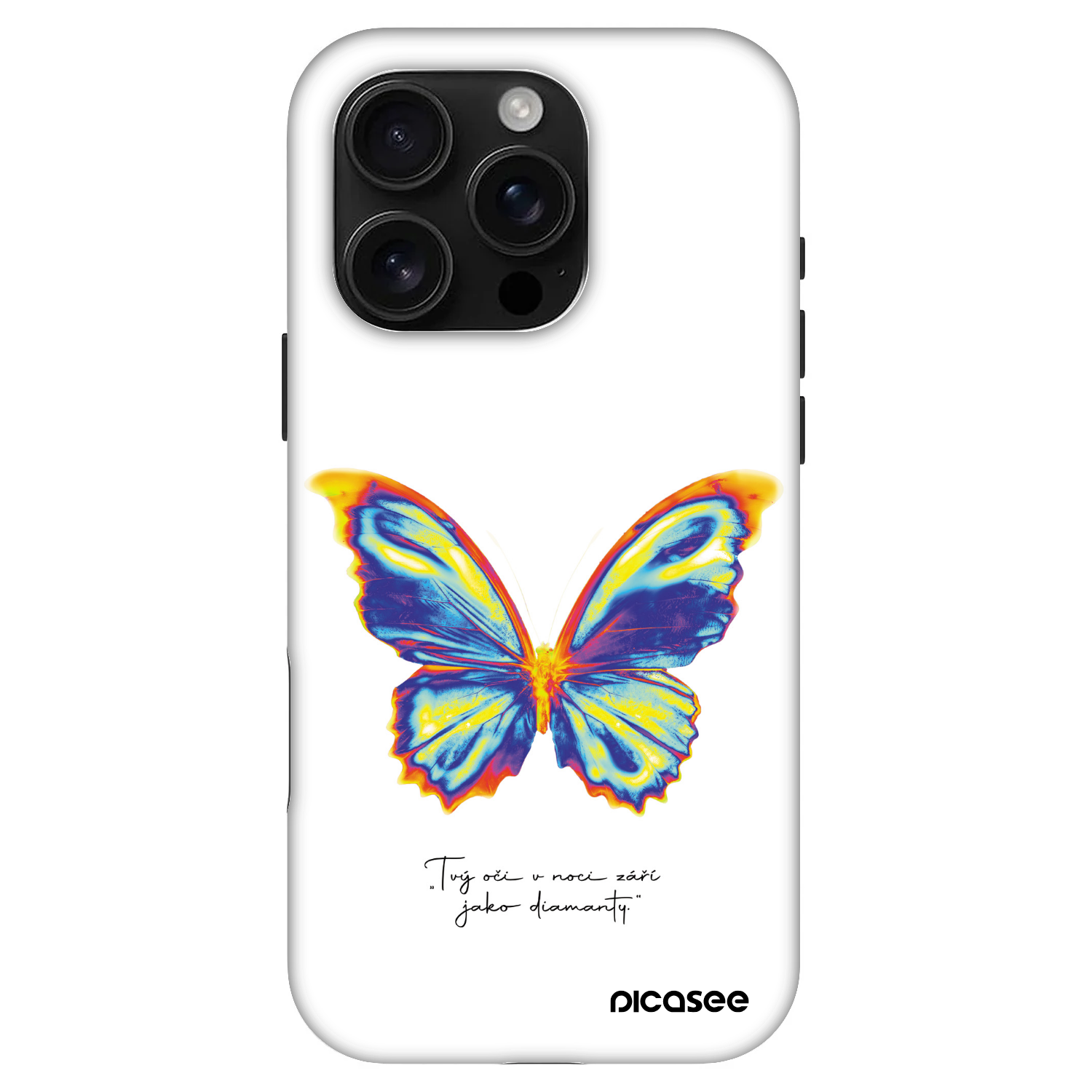 Picasee Fashion Case MagSafe na Apple iPhone 16 Pro - Diamanty White
