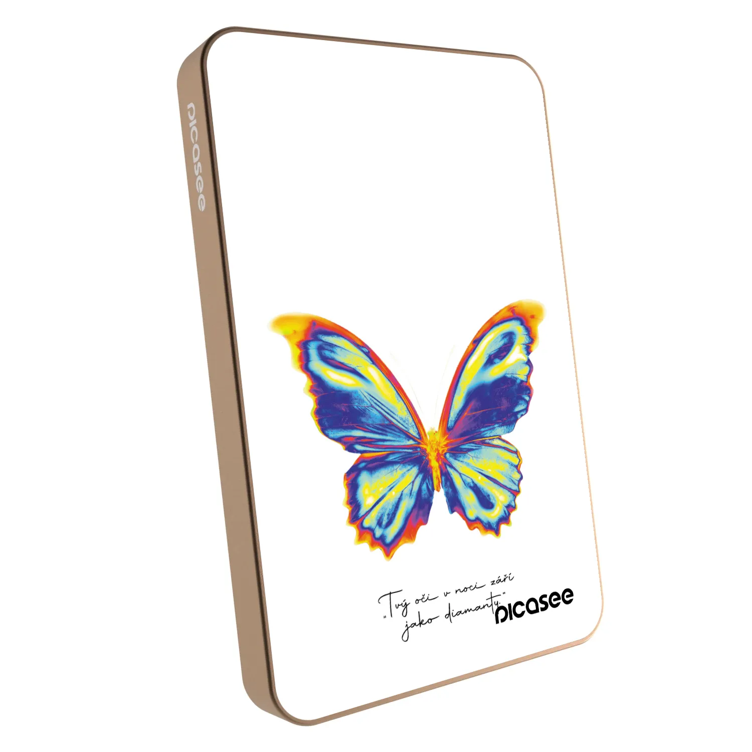 Picasee Powerbank z MagSafe 5 000 mAh Złoty - Diamanty White