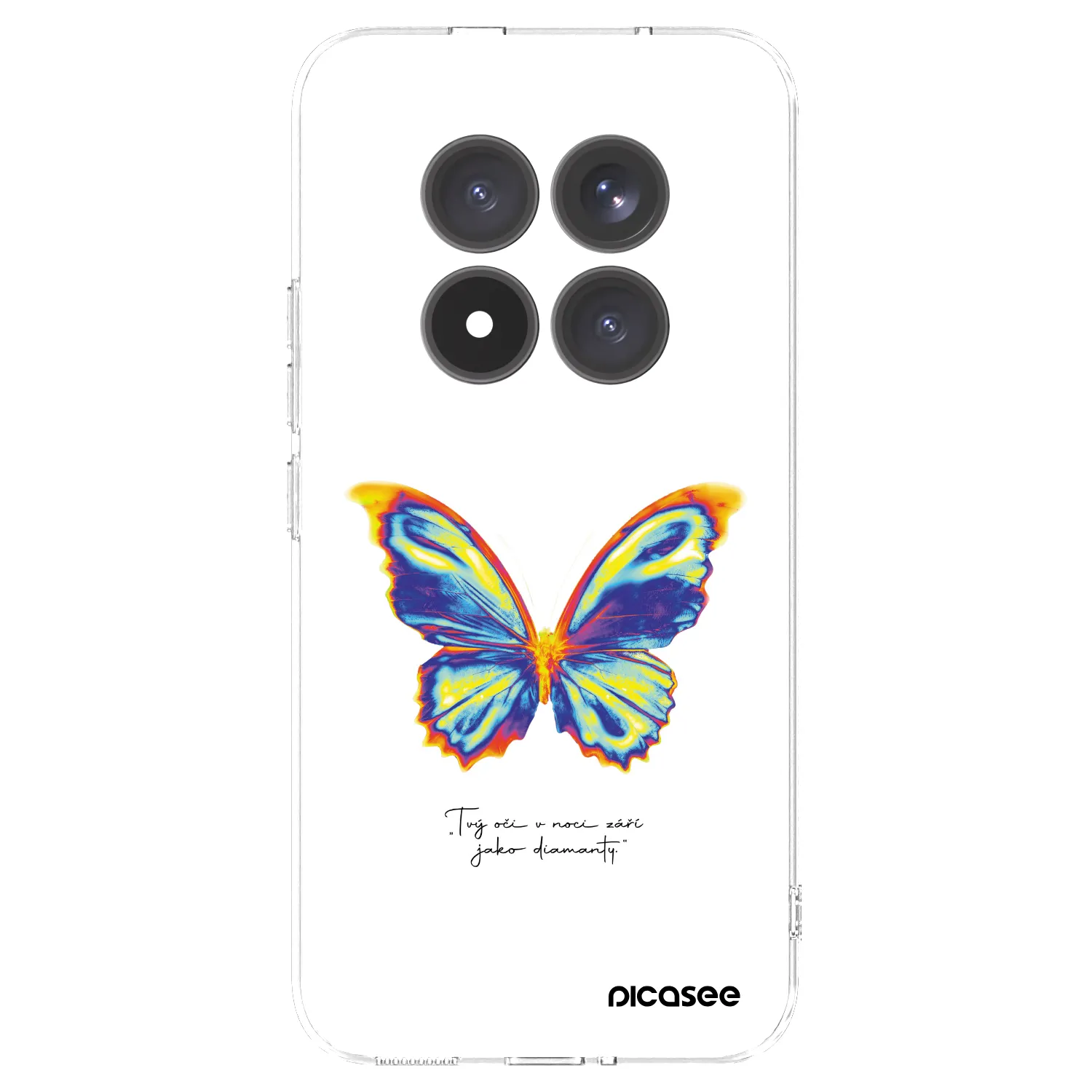 Picasee silikonowe przeźroczyste etui na Xiaomi Redmi Note 15 Pro+ - Diamanty White