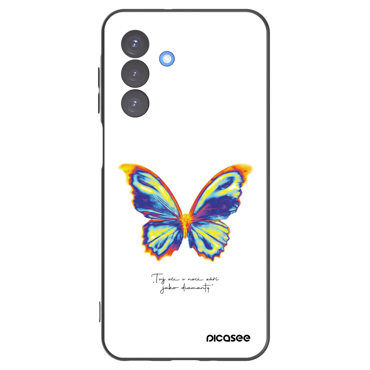Picasee silikonowe czarne etui na Samsung Galaxy A17 5G - Diamanty White