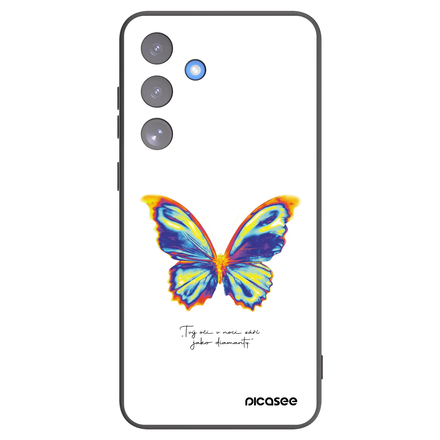 Picasee silikonowe czarne etui na Samsung Galaxy S25 FE 5G - Diamanty White