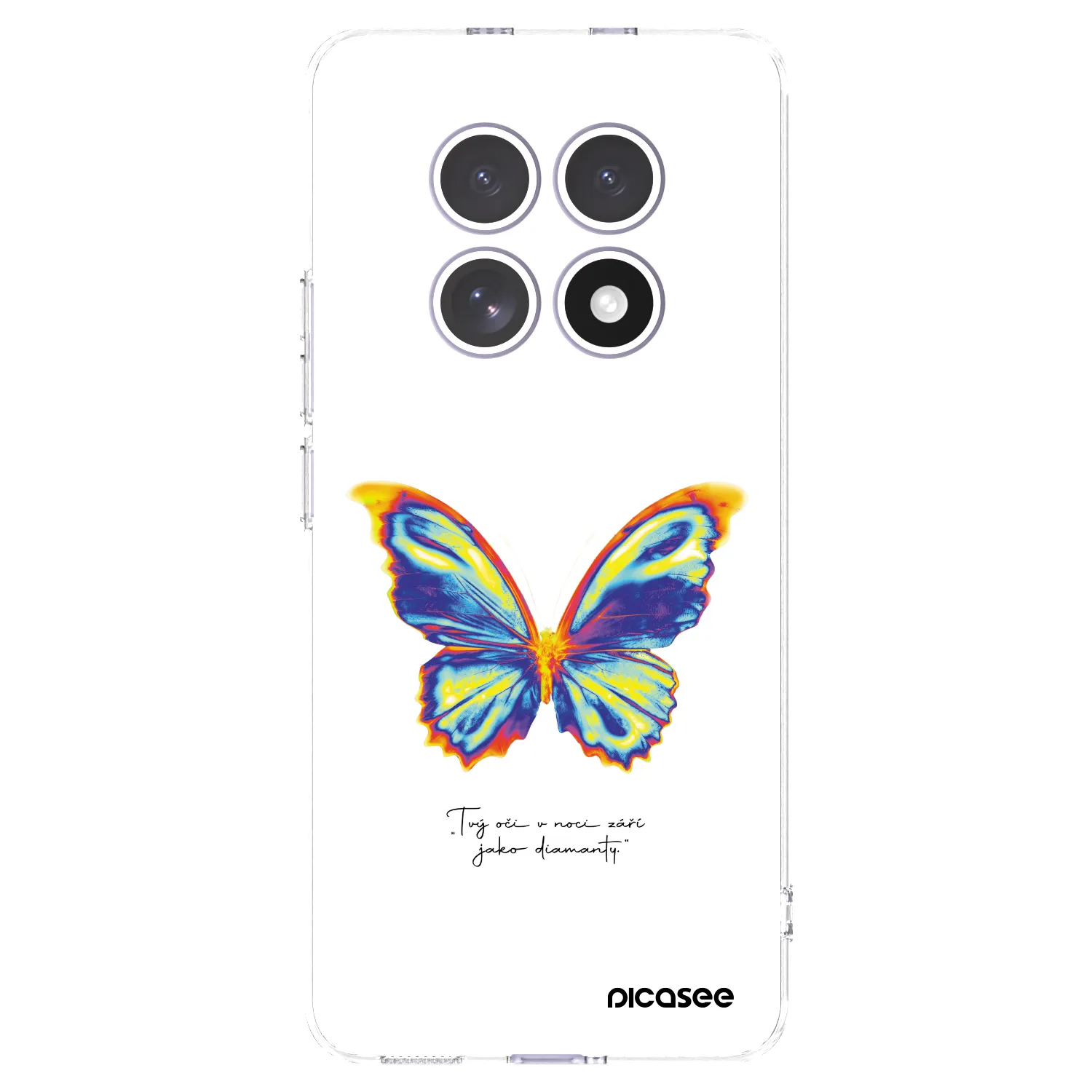 Picasee silikonowe przeźroczyste etui na Xiaomi Redmi Note 15 4G - Diamanty White