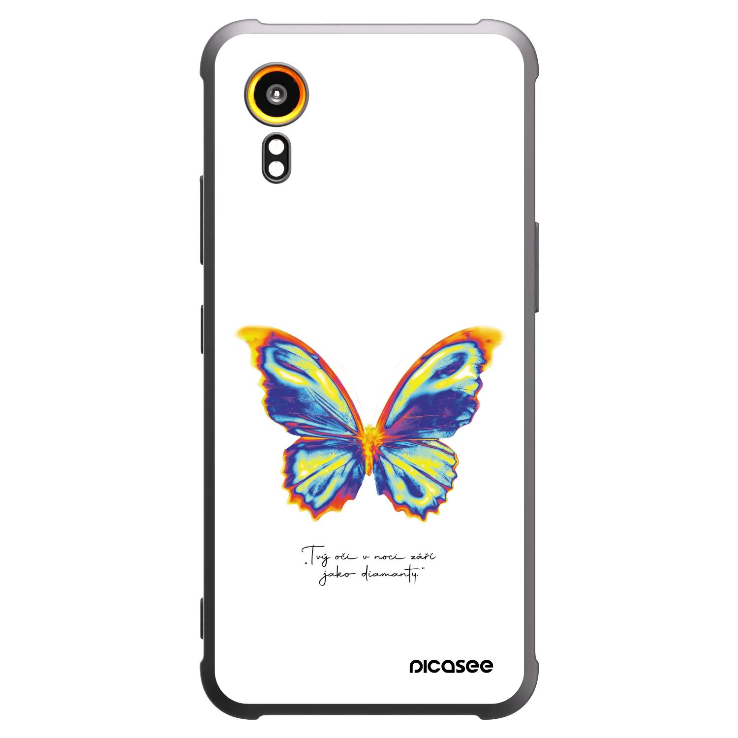 Picasee silikonowe czarne etui na Samsung Galaxy Xcover 7 - Diamanty White