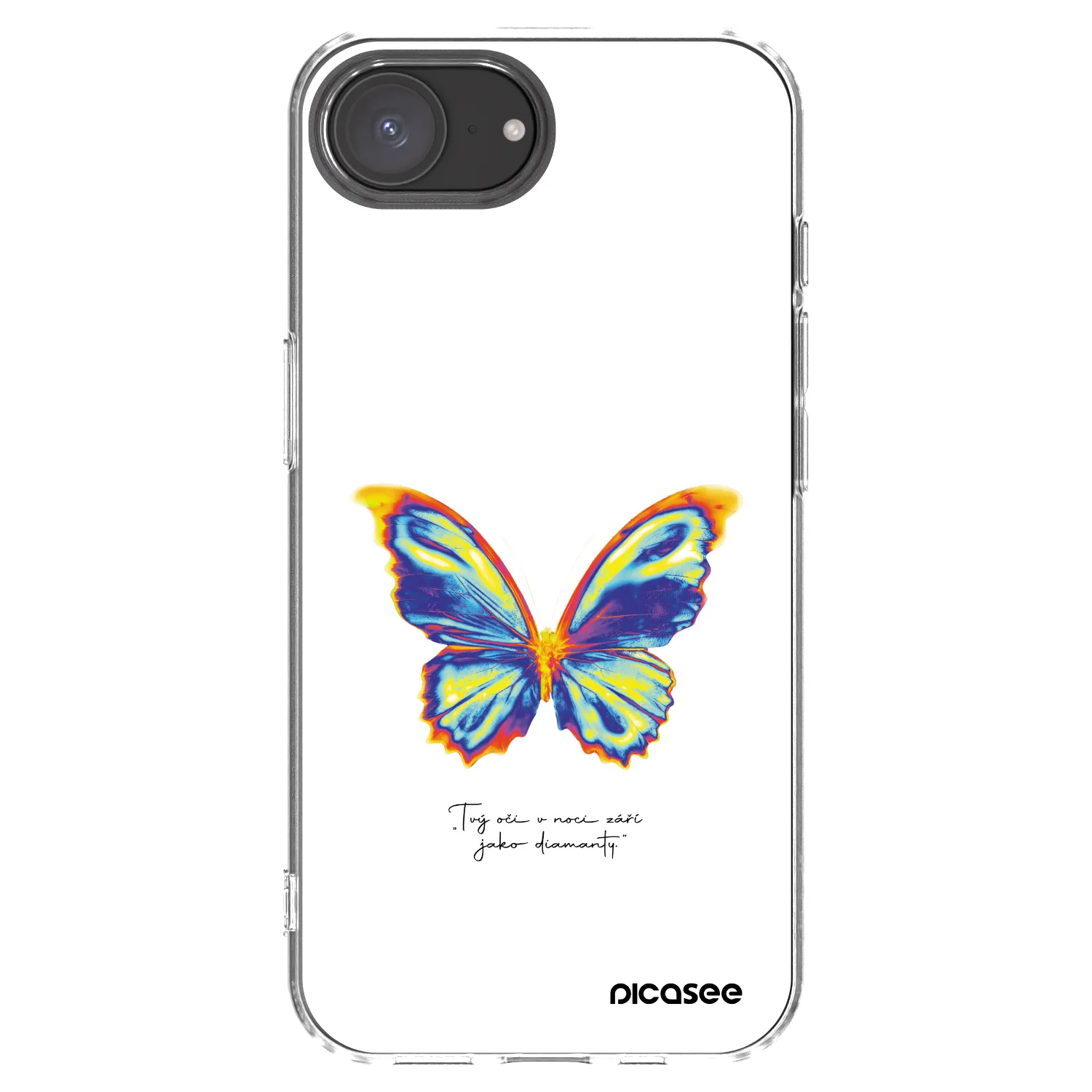 Picasee silikonowe przeźroczyste etui na Apple iPhone 17e - Diamanty White