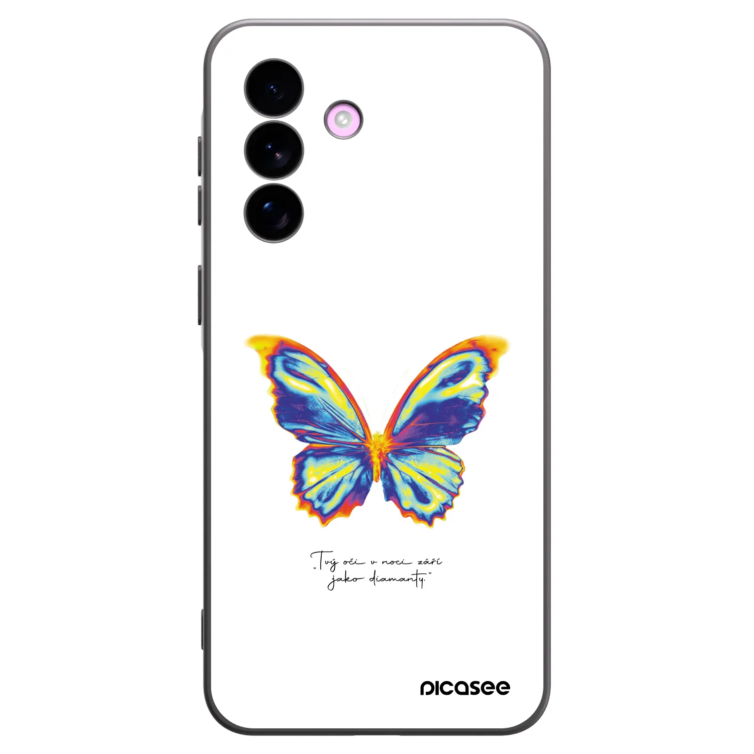 Picasee silikonowe czarne etui na Samsung Galaxy A57 5G - Diamanty White