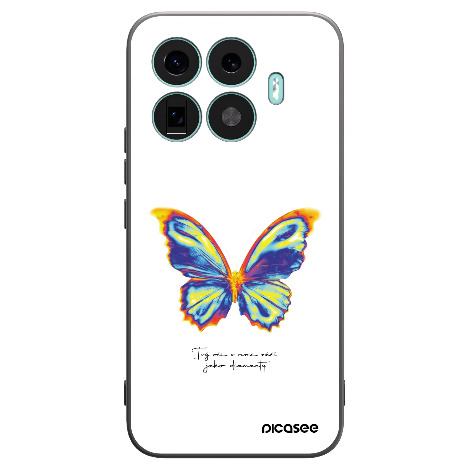 Picasee silikonowe czarne etui na Xiaomi 17T Pro - Diamanty White