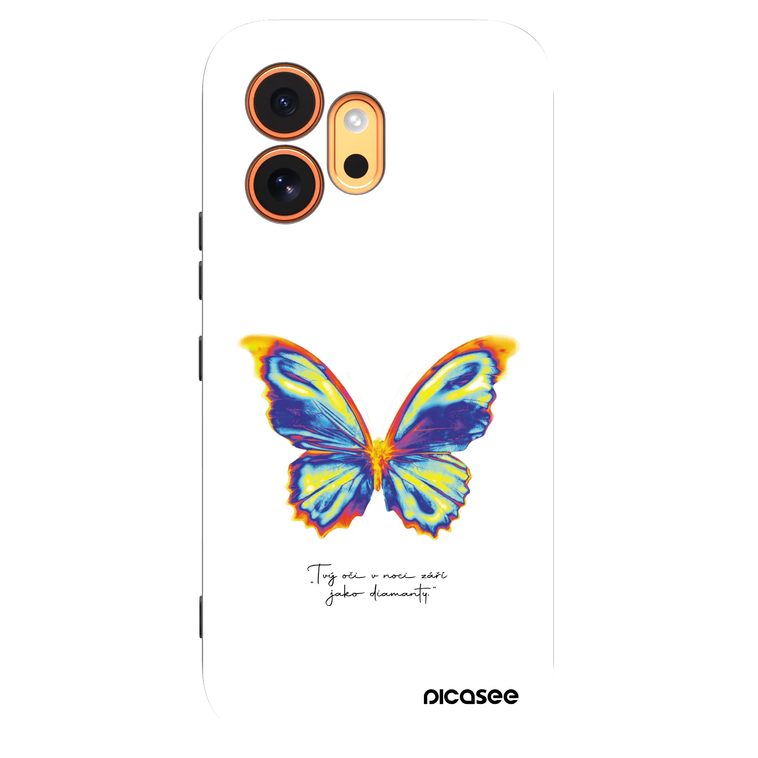 Picasee silikonowe czarne etui na Honor 600 - Diamanty White