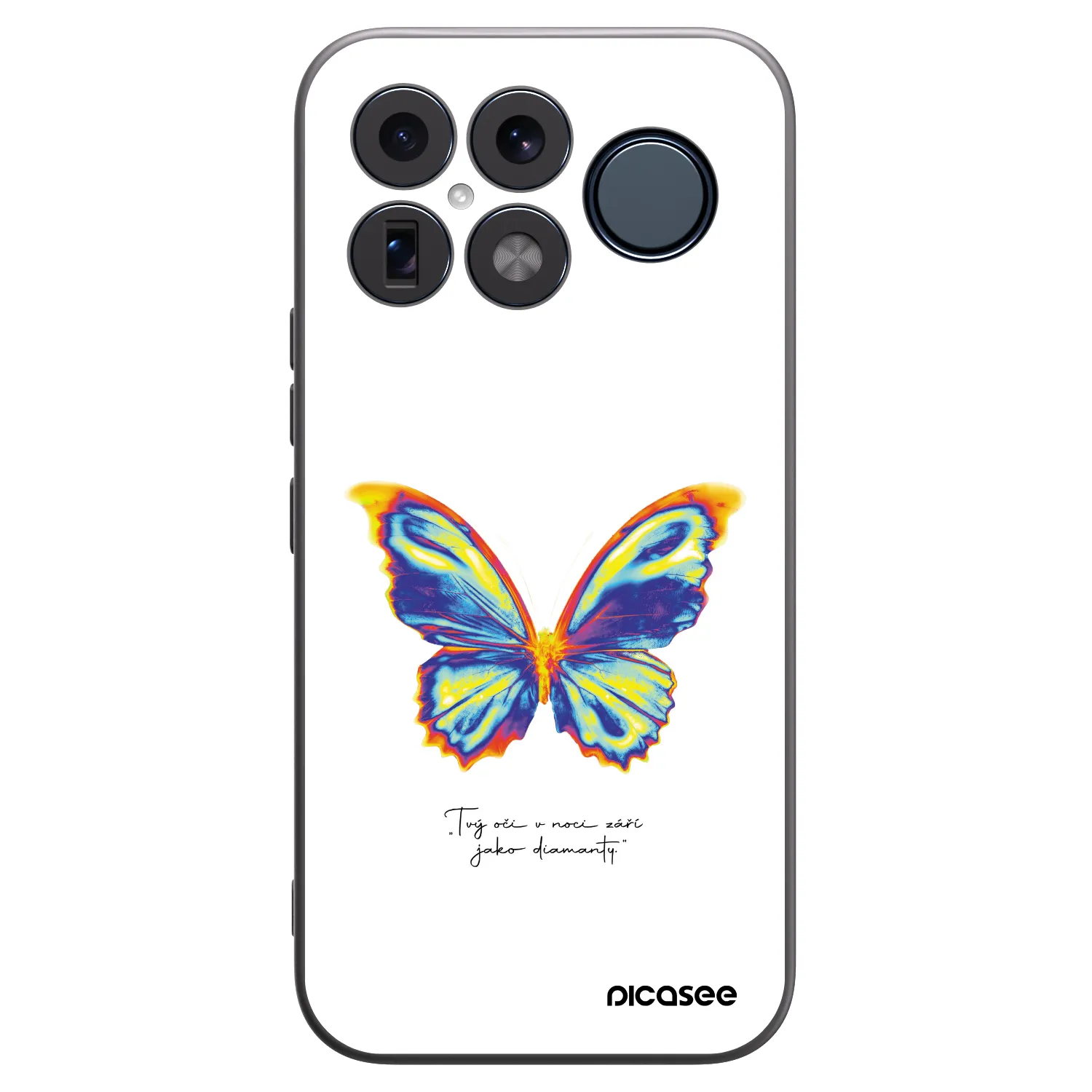 Picasee silikonowe czarne etui na Xiaomi Poco F8 Ultra - Diamanty White