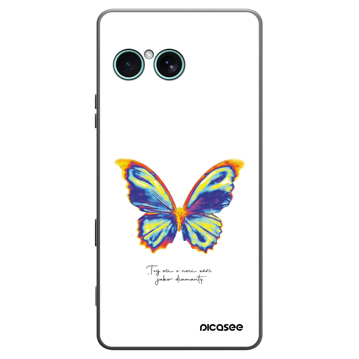 Picasee silikonowe czarne etui na Sony Xperia 10 VII - Diamanty White