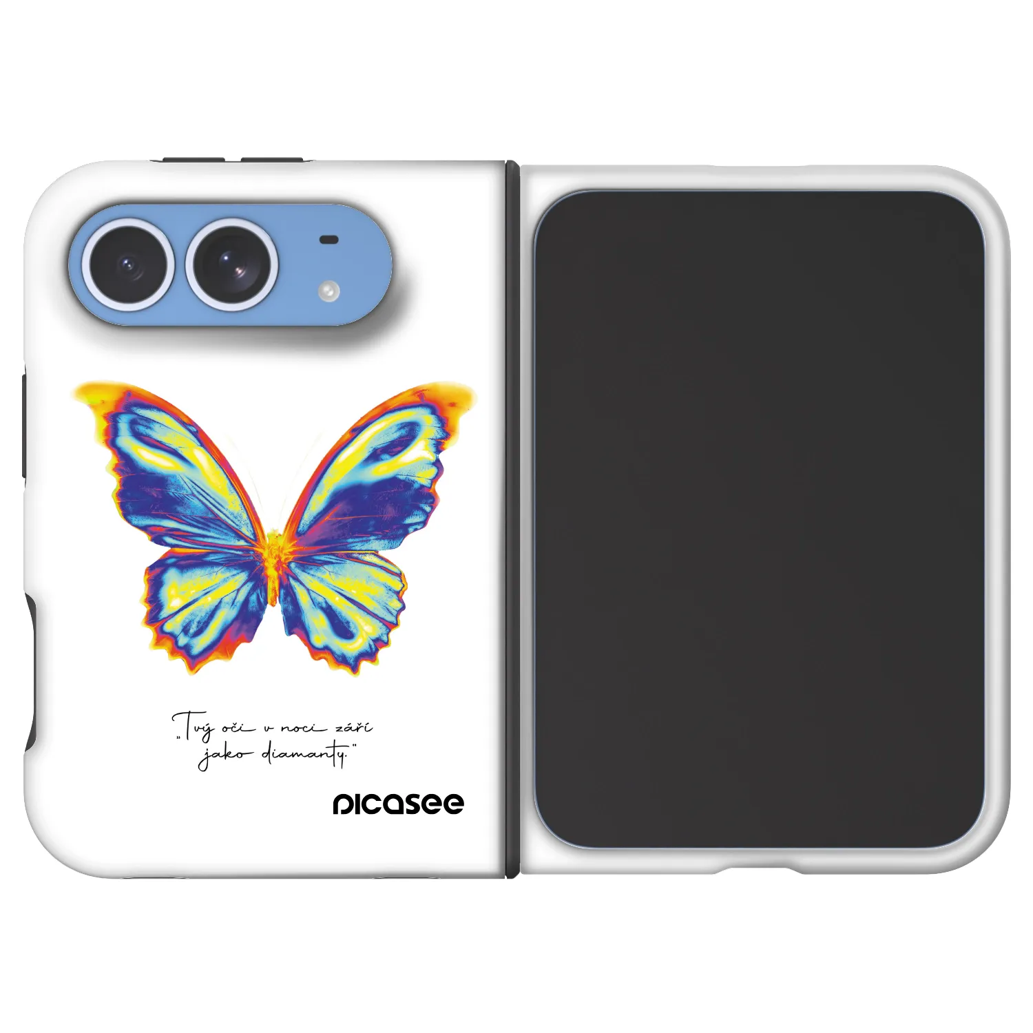 Picasee Fashion Case MagSafe na Apple iPhone Duo - Diamanty White