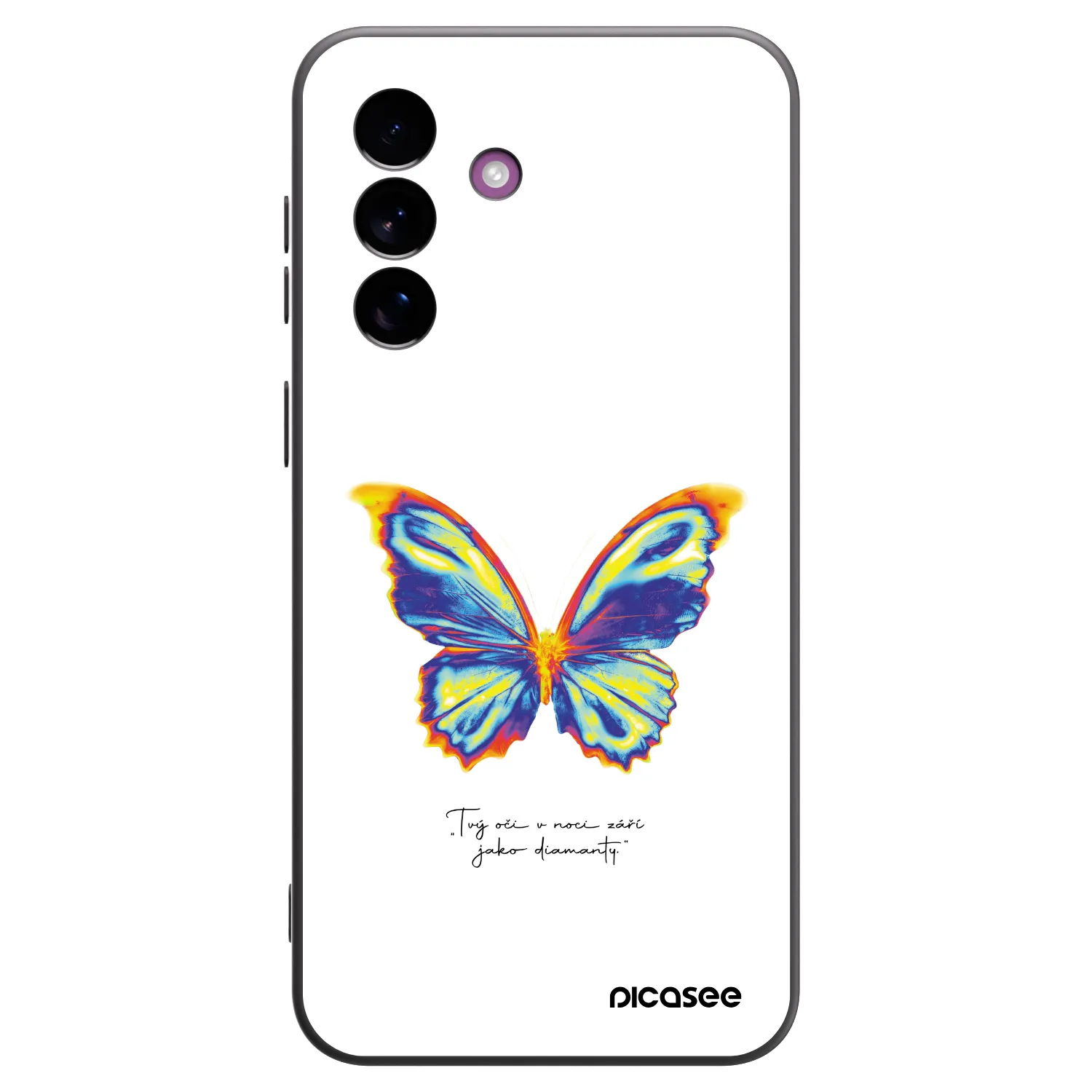 Picasee silikonowe czarne etui na Samsung Galaxy A37 - Diamanty White