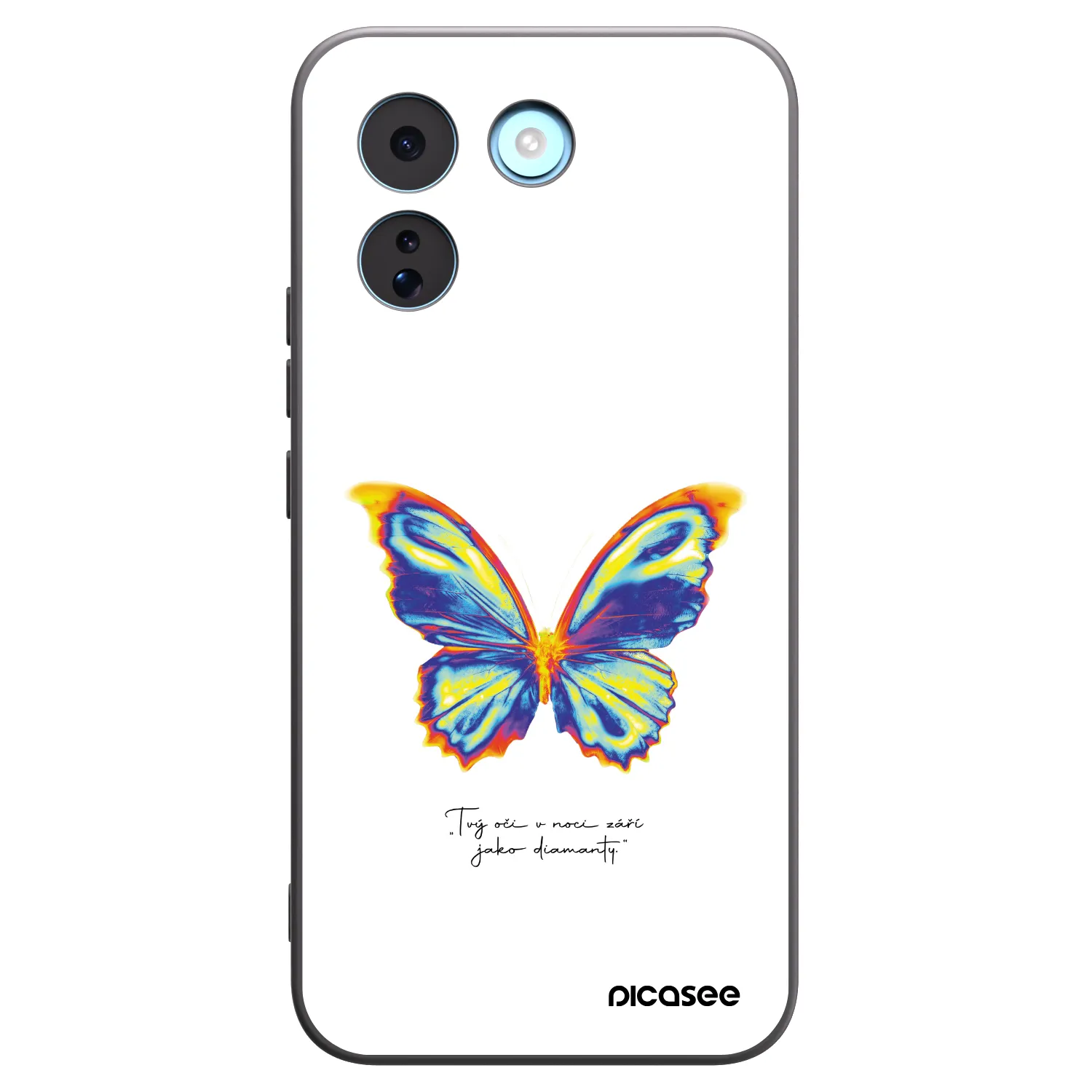 Picasee silikonowe czarne etui na Xiaomi Redmi Note 17 Pro MAX 5G - Diamanty White