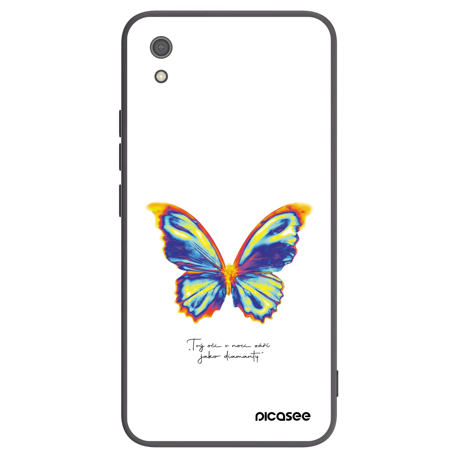 Picasee silikonowe czarne etui na Xiaomi Redmi 7A - Diamanty White
