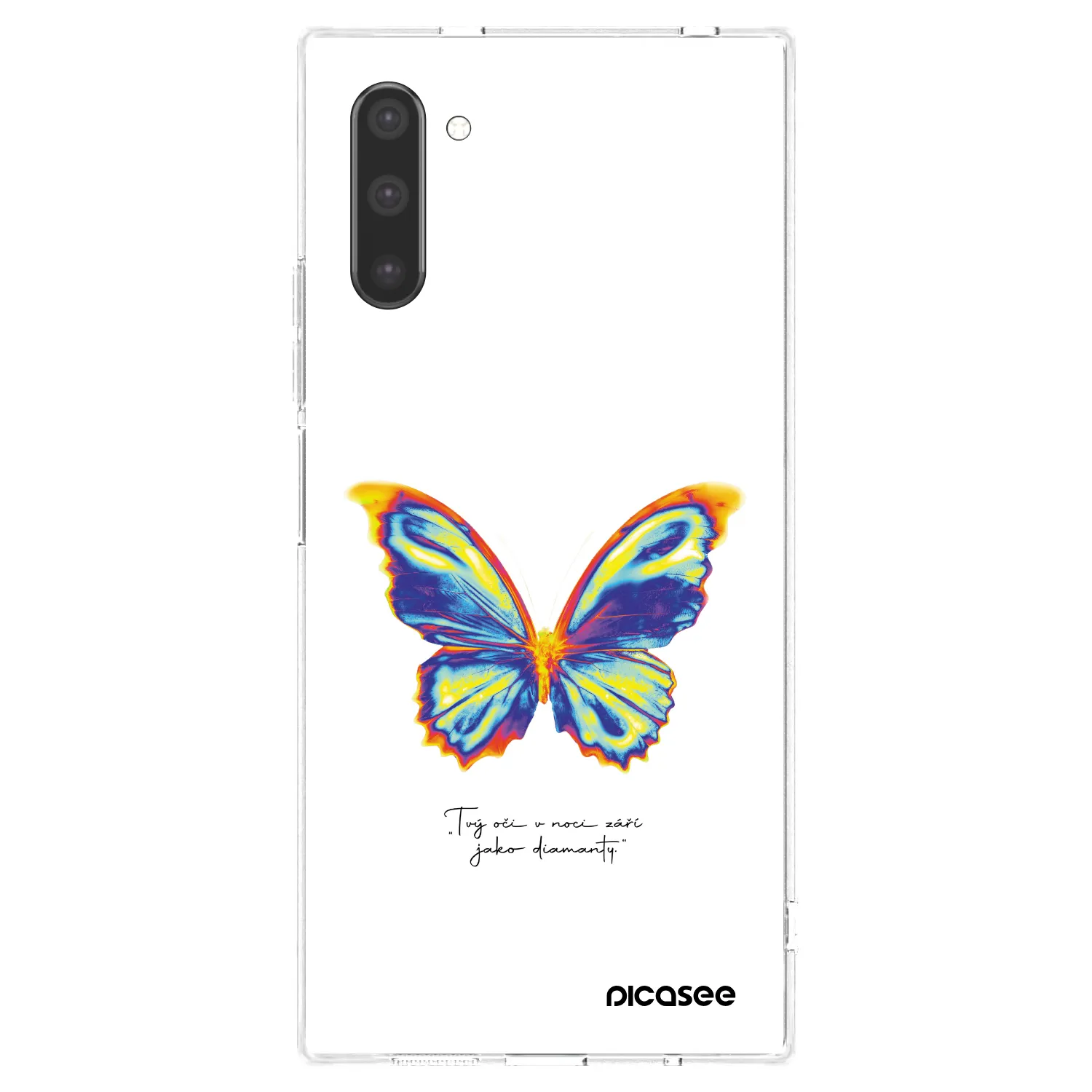 Picasee silikonowe przeźroczyste etui na Samsung Galaxy Note 10 N970F - Diamanty White