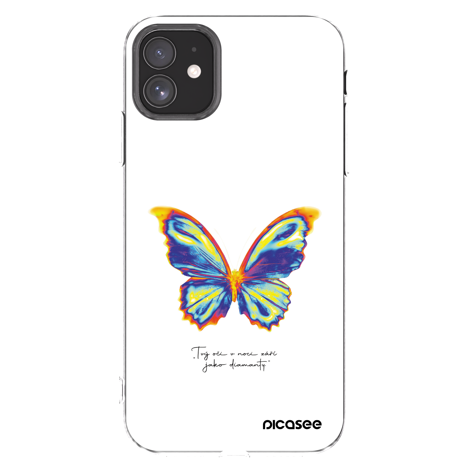 Picasee silikonowe przeźroczyste etui na Apple iPhone 11 - Diamanty White