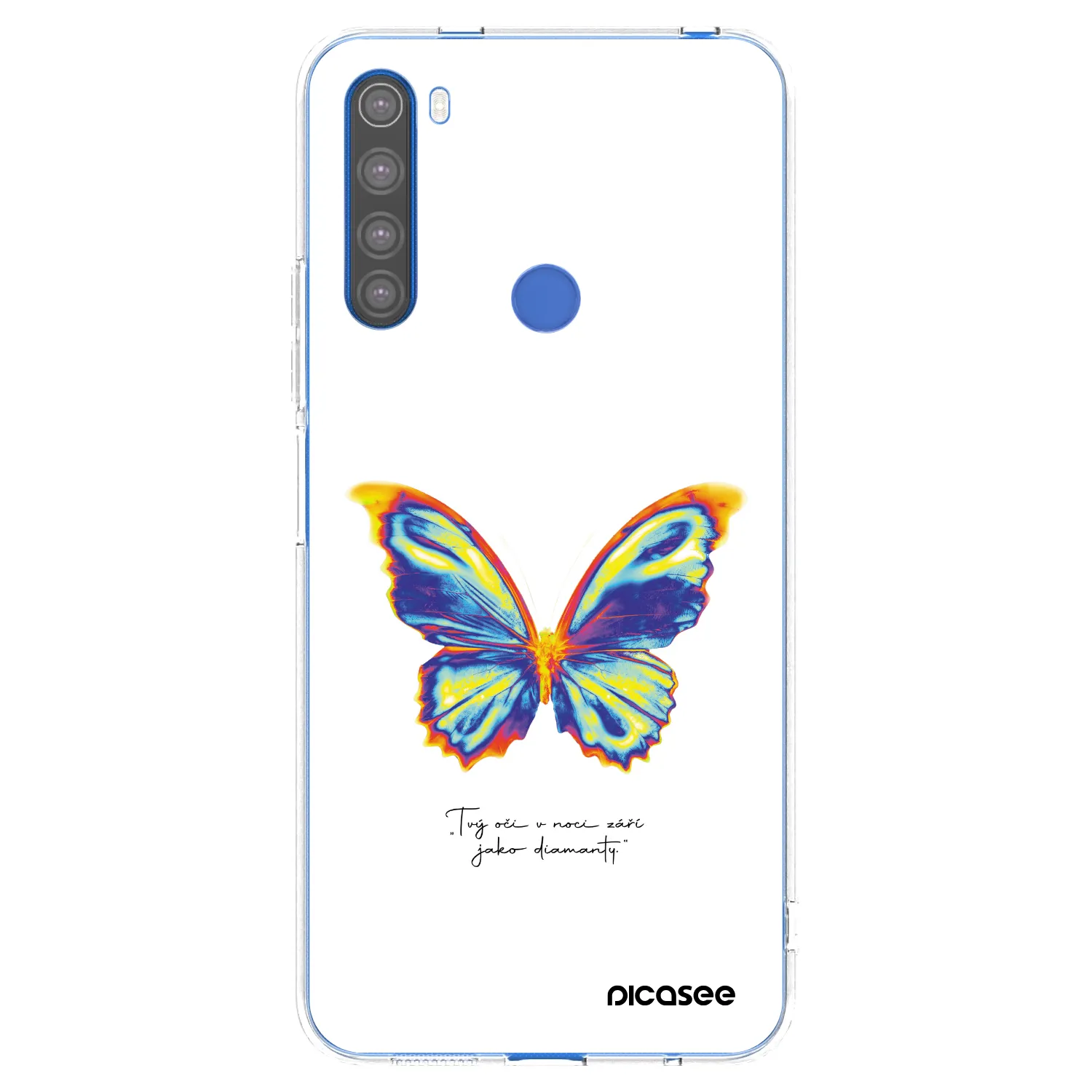 Picasee silikonowe przeźroczyste etui na Xiaomi Redmi Note 8T - Diamanty White