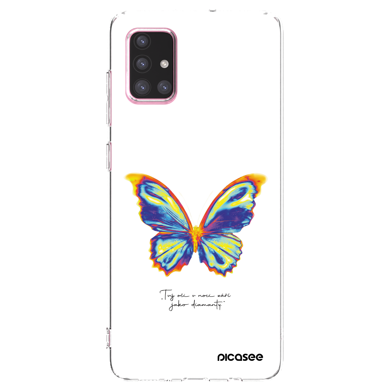 Picasee silikonowe przeźroczyste etui na Samsung Galaxy A71 A715F - Diamanty White