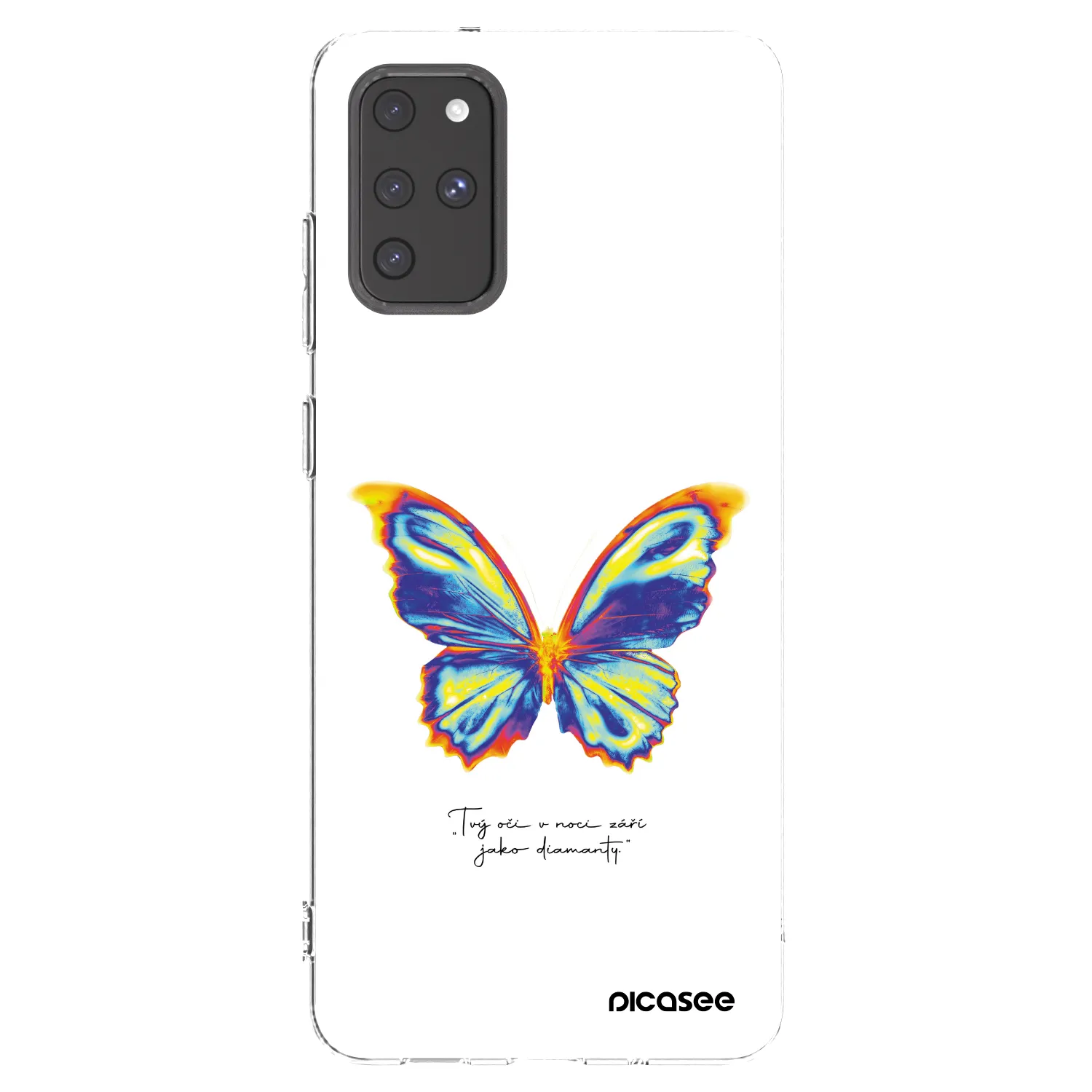 Picasee silikonowe przeźroczyste etui na Samsung Galaxy S20+ G985F - Diamanty White