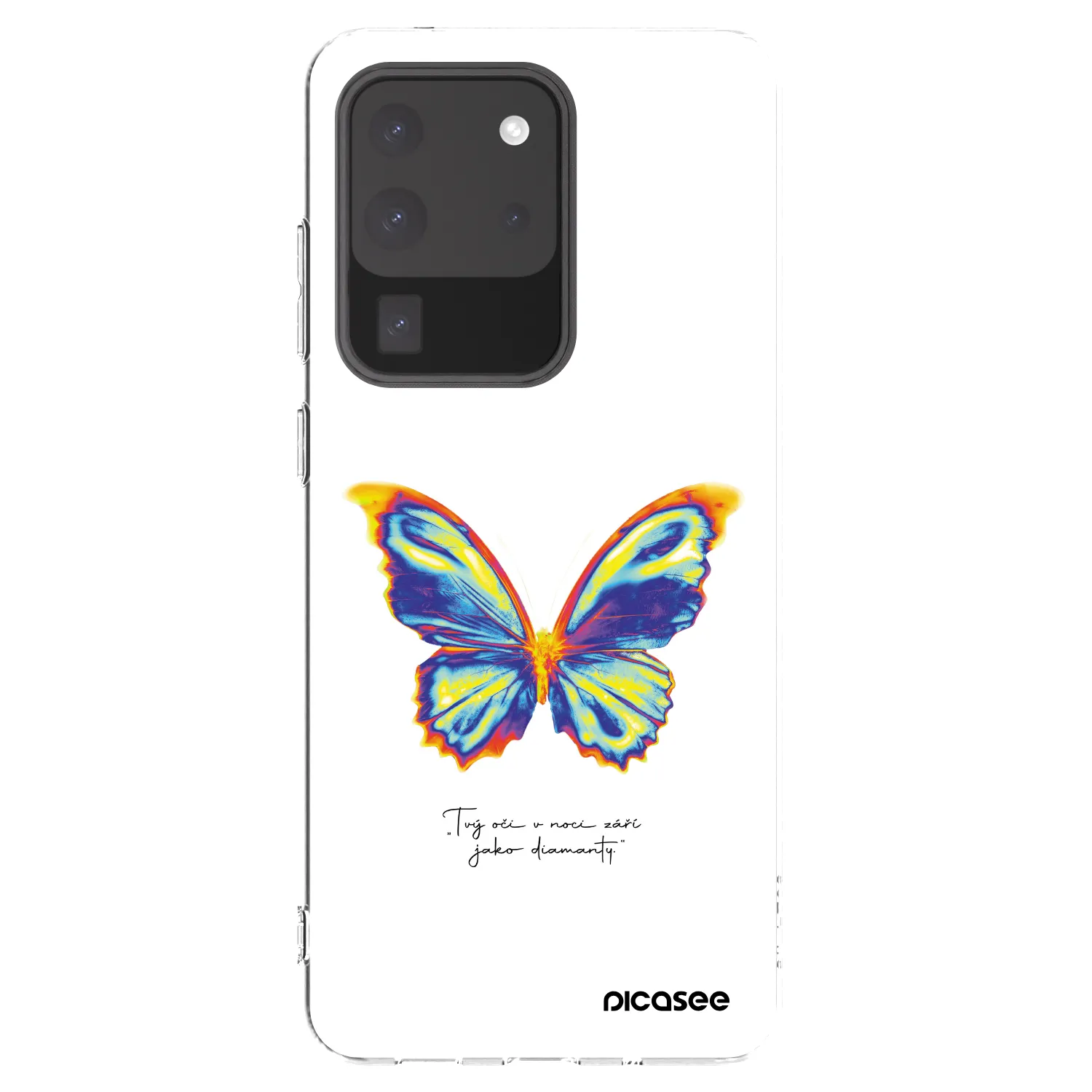 Picasee silikonowe przeźroczyste etui na Samsung Galaxy S20 Ultra 5G G988F - Diamanty White