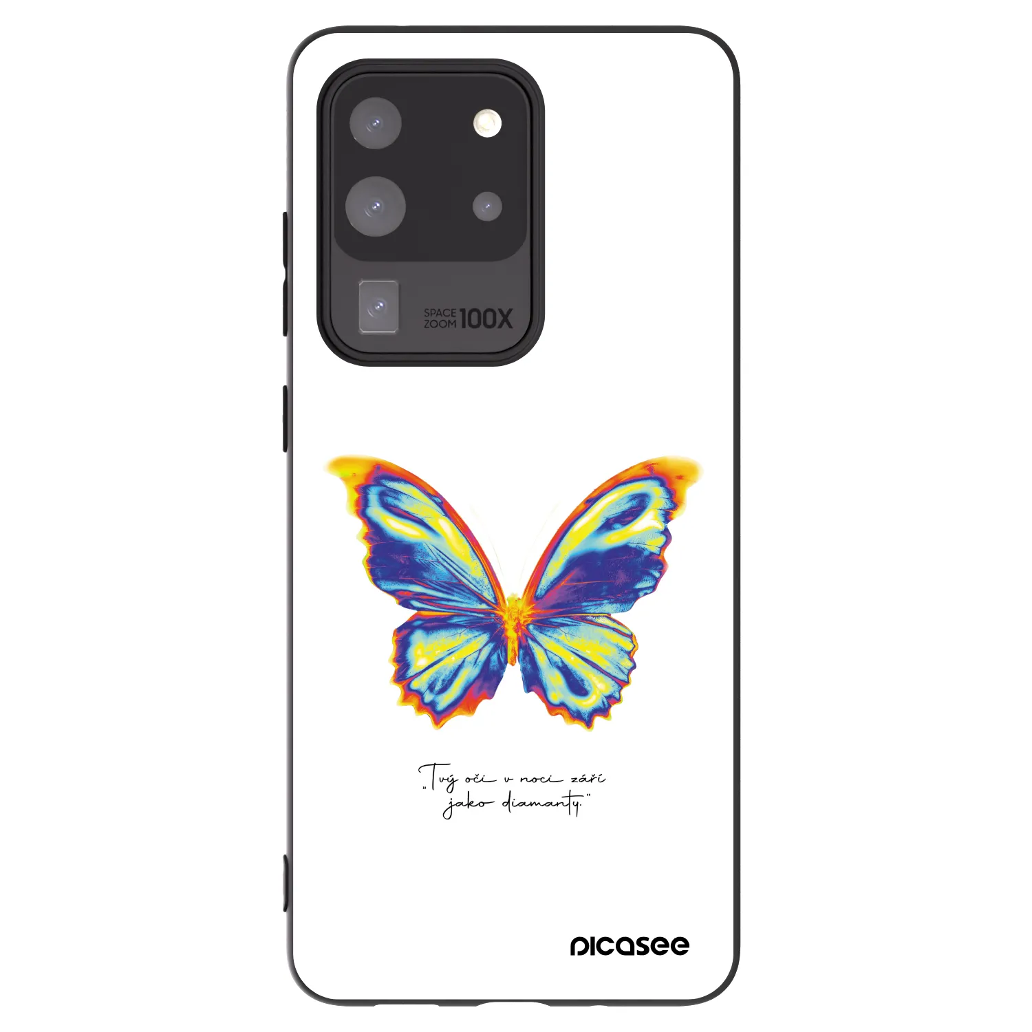 Picasee silikonowe czarne etui na Samsung Galaxy S20 Ultra 5G G988F - Diamanty White