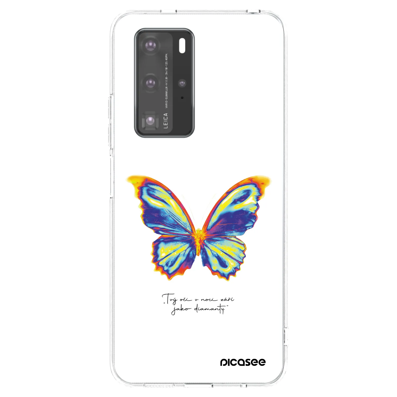 Picasee silikonowe przeźroczyste etui na Huawei P40 Pro - Diamanty White