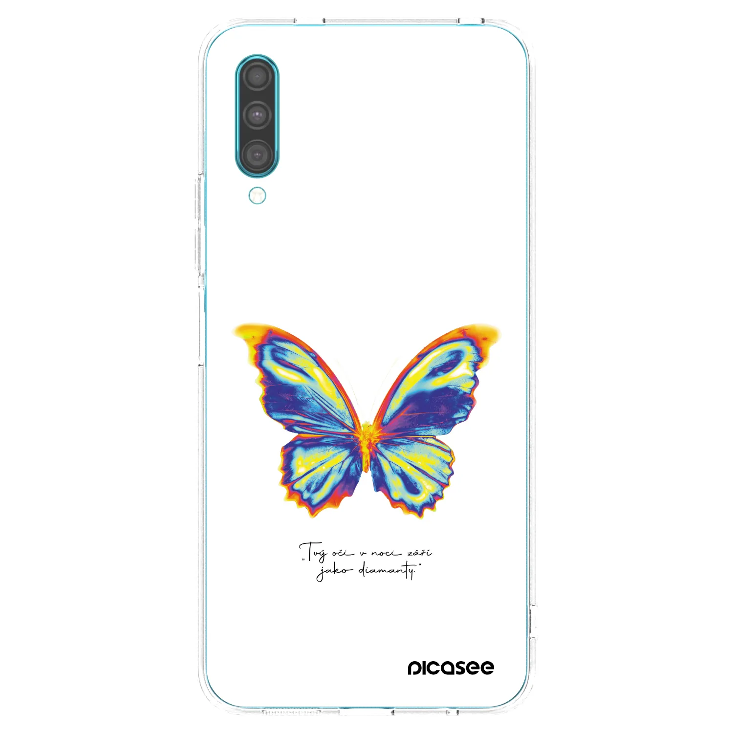 Picasee silikonowe przeźroczyste etui na Samsung Galaxy A30s A307F - Diamanty White