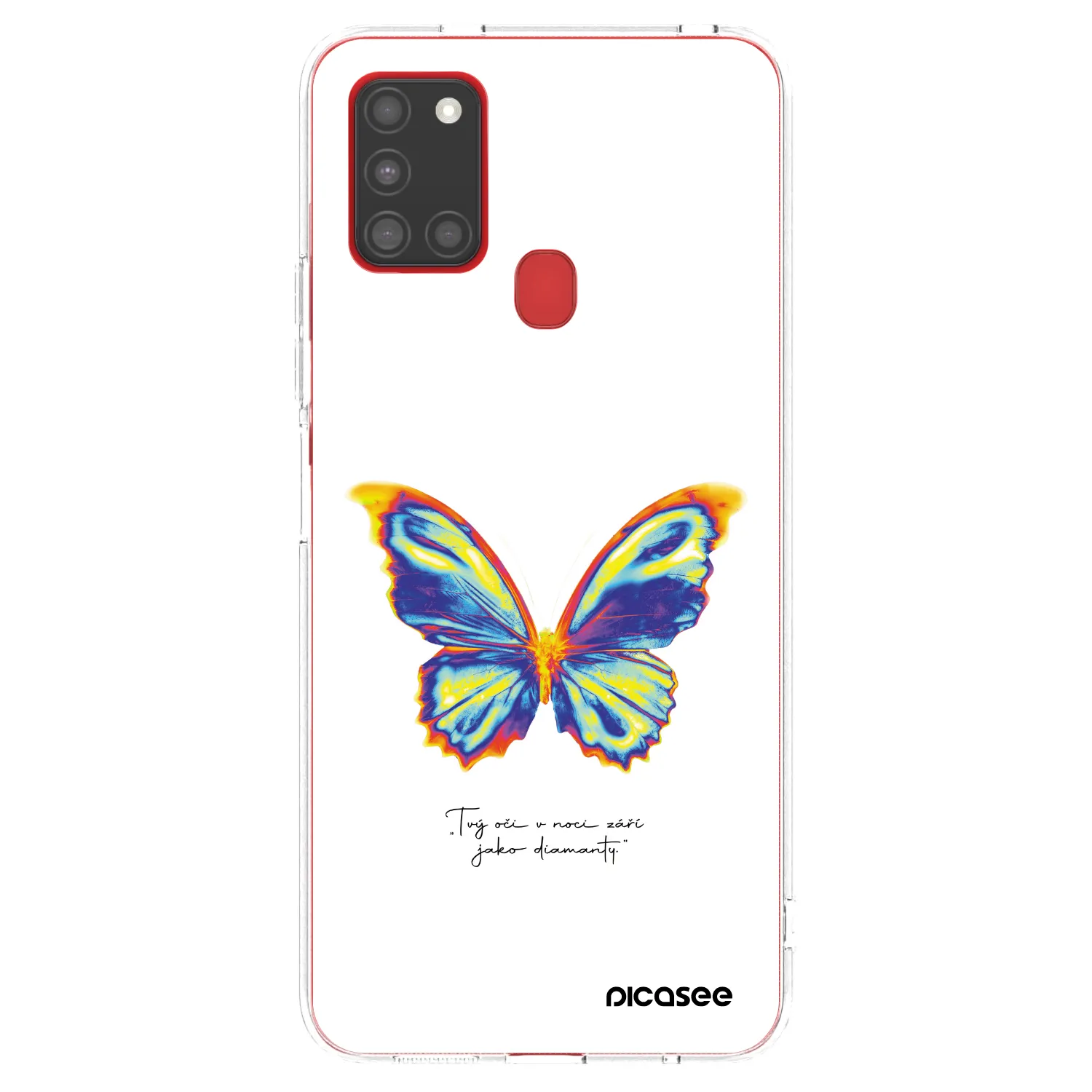 Picasee silikonowe przeźroczyste etui na Samsung Galaxy A21s - Diamanty White
