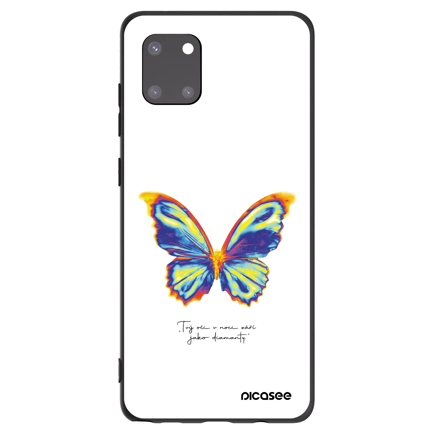 Picasee silikonowe czarne etui na Samsung Galaxy Note 10 Lite N770F - Diamanty White