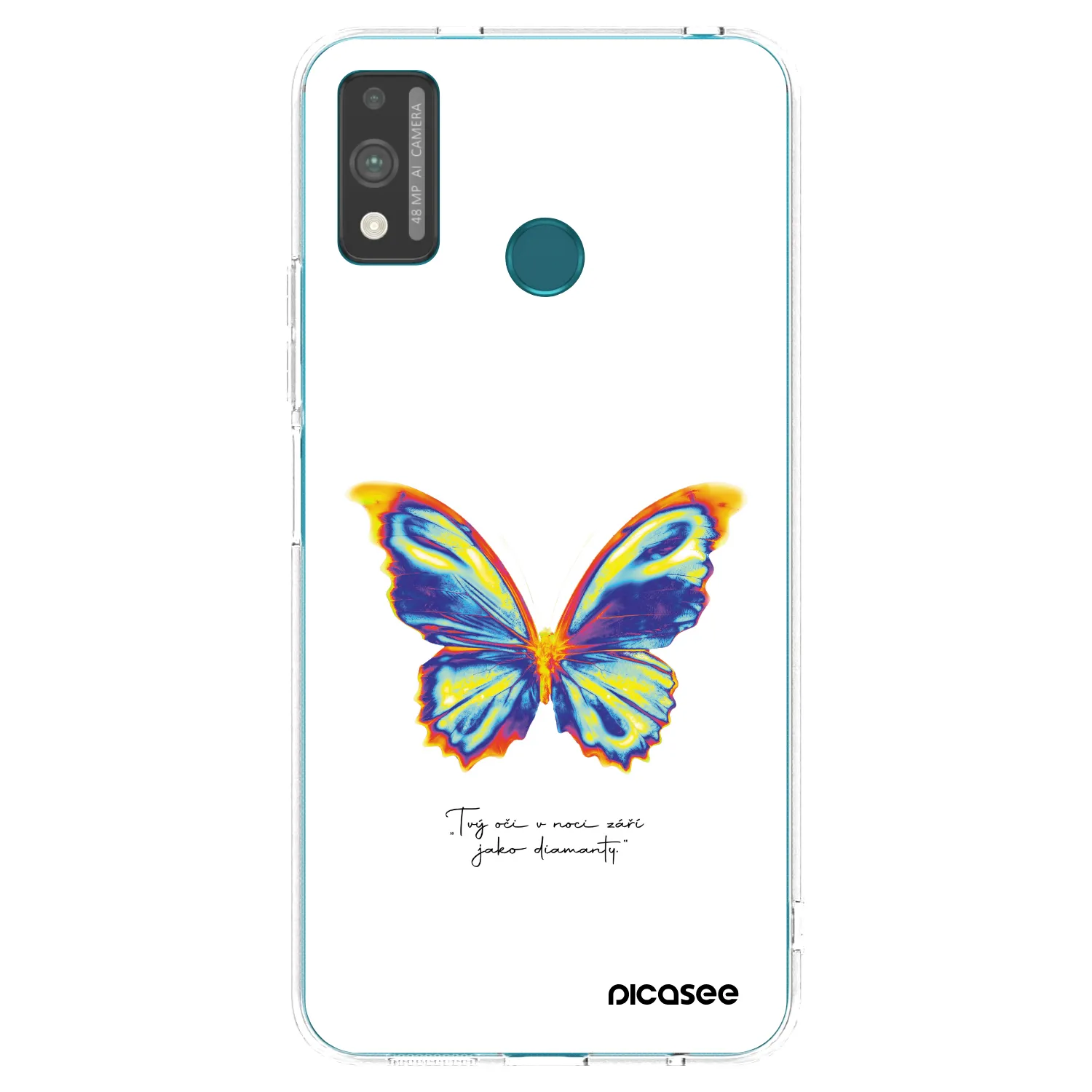 Picasee silikonowe przeźroczyste etui na Honor 9X Lite - Diamanty White