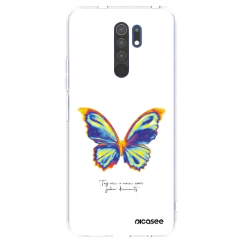 Picasee silikonowe przeźroczyste etui na Xiaomi Redmi 9 - Diamanty White