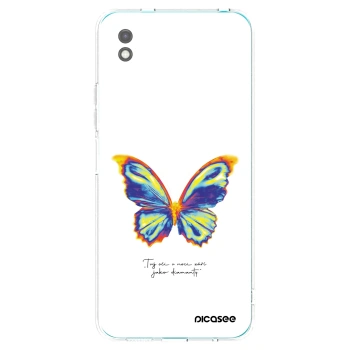 Picasee silikonowe czarne etui na Xiaomi Redmi 9A - Diamanty White
