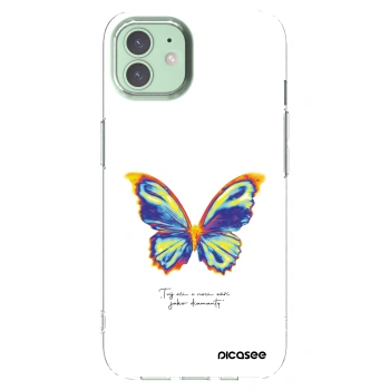 Picasee silikonowe przeźroczyste etui na Apple iPhone 12 - Diamanty White