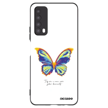 Picasee silikonowe czarne etui na Huawei P Smart 2021 - Diamanty White
