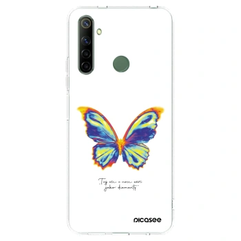 Picasee silikonowe przeźroczyste etui na Realme 6i - Diamanty White