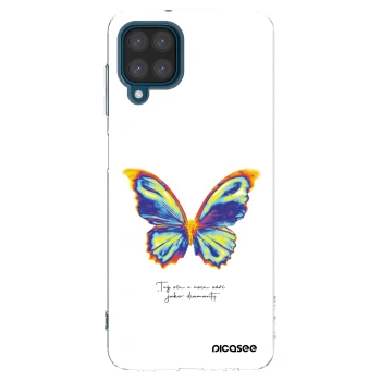 Picasee silikonowe przeźroczyste etui na Samsung Galaxy A12 A125F - Diamanty White