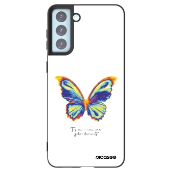 Picasee silikonowe czarne etui na Samsung Galaxy S21+ 5G G996F - Diamanty White