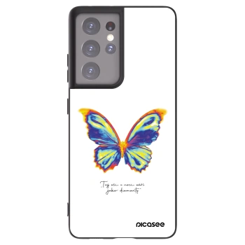 Picasee silikonowe czarne etui na Samsung Galaxy S21 Ultra 5G G998B - Diamanty White