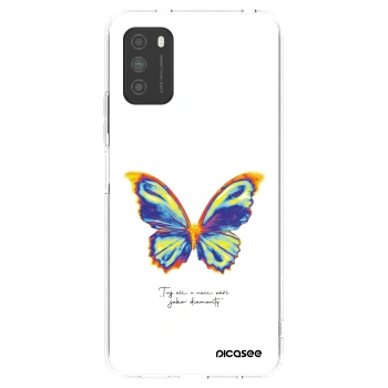 Picasee silikonowe przeźroczyste etui na Xiaomi Poco M3 - Diamanty White