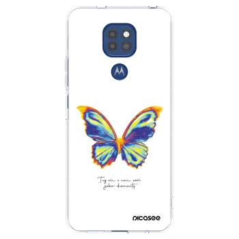 Picasee silikonowe przeźroczyste etui na Motorola Moto G9 Play - Diamanty White