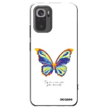 Picasee silikonowe przeźroczyste etui na Xiaomi Redmi Note 10 - Diamanty White