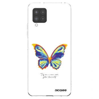 Picasee silikonowe przeźroczyste etui na Samsung Galaxy A42 A426B - Diamanty White
