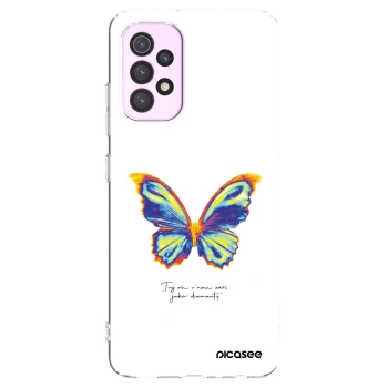 Picasee silikonowe przeźroczyste etui na Samsung Galaxy A32 5G A326B - Diamanty White