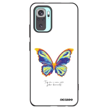 Picasee silikonowe czarne etui na Xiaomi Redmi Note 10 Pro - Diamanty White
