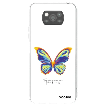 Picasee silikonowe czarne etui na Xiaomi Poco X3 Pro - Diamanty White