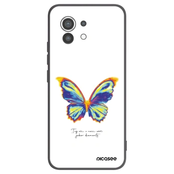 Picasee silikonowe czarne etui na Xiaomi Mi 11 - Diamanty White