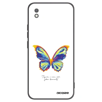 Picasee silikonowe czarne etui na Xiaomi Redmi 9AT - Diamanty White