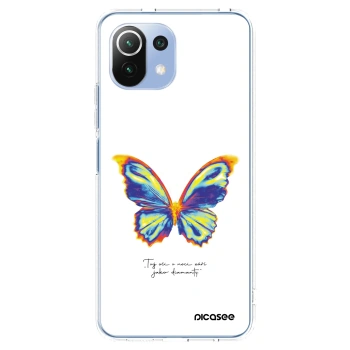 Picasee silikonowe przeźroczyste etui na Xiaomi Mi 11 Lite - Diamanty White