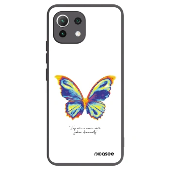 Picasee silikonowe czarne etui na Xiaomi Mi 11 Lite - Diamanty White