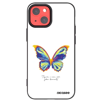 Picasee silikonowe czarne etui na Apple iPhone 13 mini - Diamanty White